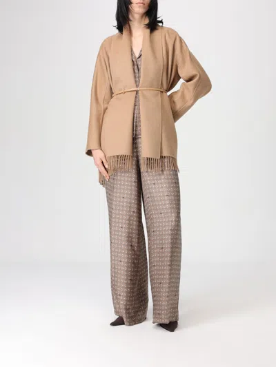 Max Mara Pants Woman  In Brown