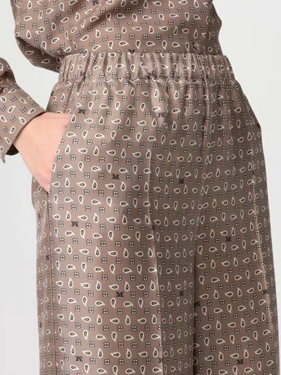 Max Mara Pants Woman  In Brown