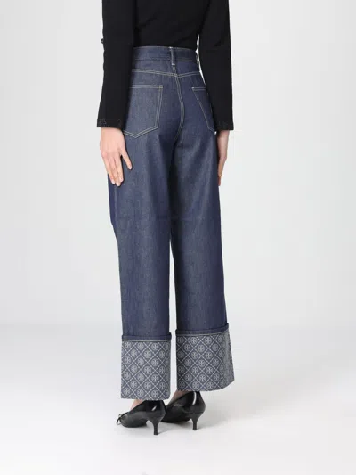 Tory Burch Jeans Woman  In Blue