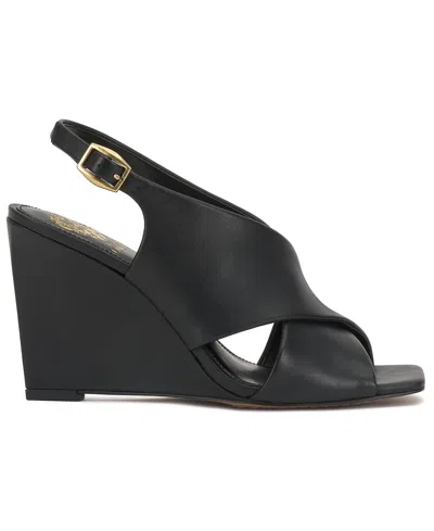 Vince Camuto Ameira Slingback Wedge Sandal In Black