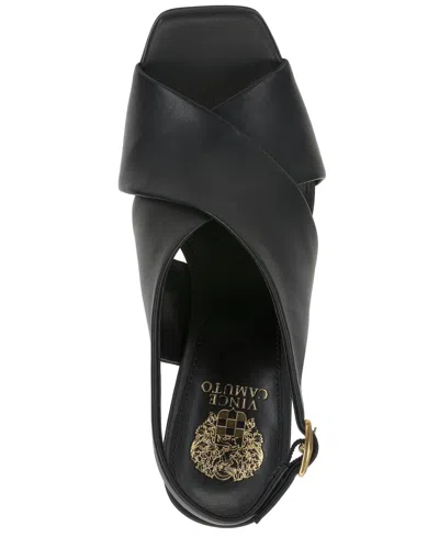 Vince Camuto Ameira Slingback Wedge Sandal In Black