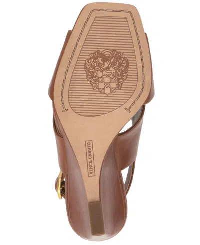 Vince Camuto Ameira Slingback Wedge Sandal In Brown