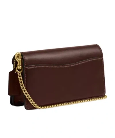 Coach Tabby Chain Bag In Burgundy