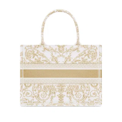 Dior Medium  Book Tote In Neutral