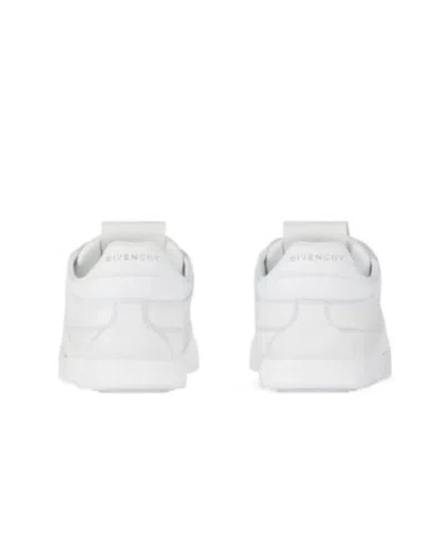 Givenchy White Calf Leather Bos Taurus Low Top Sneakers In Multi