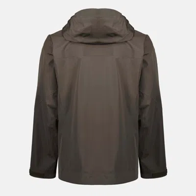 Prada Hooded Zip Jacket In Brown