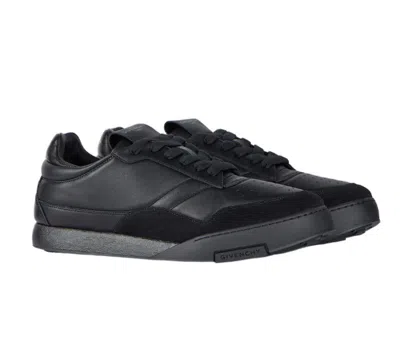 Givenchy Black Calf Leather Bos Taurus Low Top Sneakers In Multi