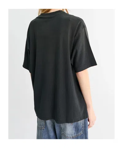 Acne Studios Crew Neck T-shirt In Black