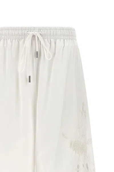 Ermanno Scervino Drawstring Casual Pants In White