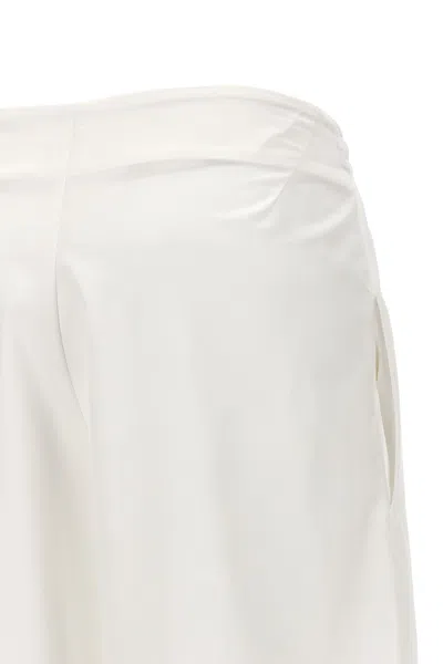 Ermanno Scervino Drawstring Casual Pants In White
