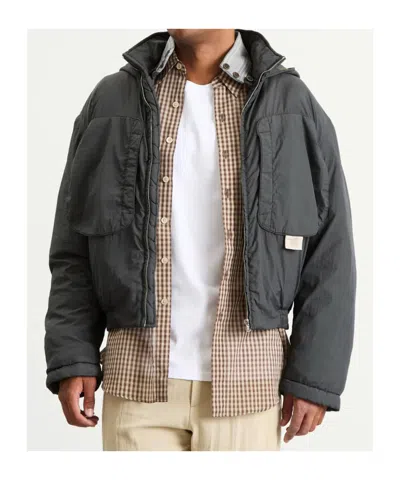 Ranra Patch-pocket Hooded Jacket In Black