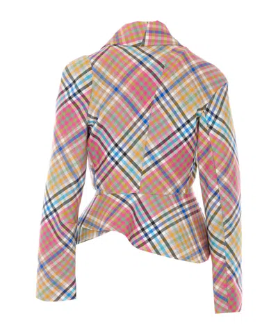 Vivienne Westwood Check Patterned Jacket In Multi