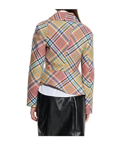 Vivienne Westwood Check Patterned Jacket In Multi