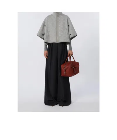 Max Mara Large Boston Bag In Brown