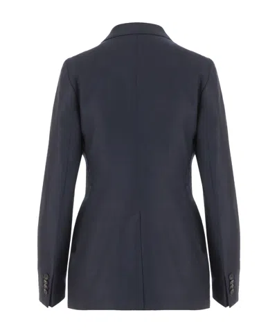 Tagliatore Long-sleeved Suit Jacket In Blue