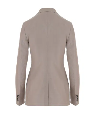 Tagliatore Double-breasted Suit Jacket In Neutral