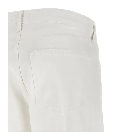 Agolde Vana Fold Wide-leg Jeans In White