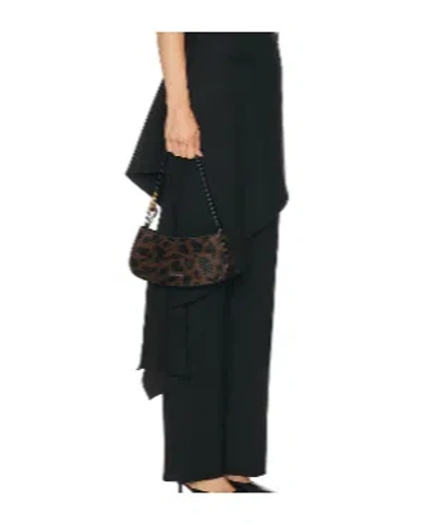 Staud Zippered Shoulder Bag In Brown