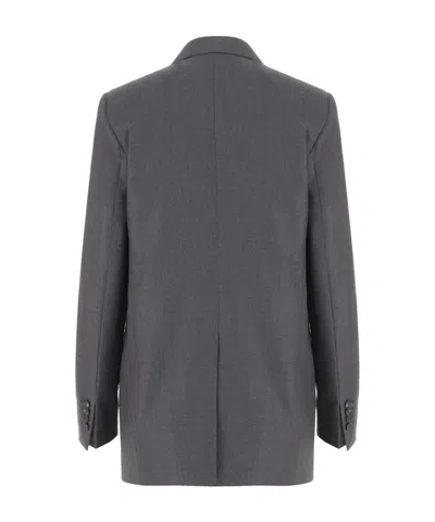 Tagliatore Double-breasted Suit Jacket In Gray
