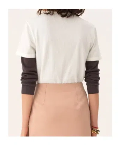 Chloé Cotton Crew Neck Graphic Short Sleeve T-shirt In White