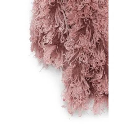 Valentino Feathers Scarf With Ostrich And Turkey Feathers In Pink