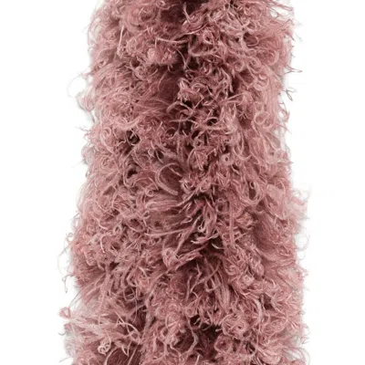 Valentino Feathers Scarf With Ostrich And Turkey Feathers In Pink
