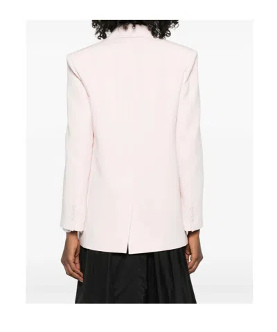 Max Mara Long-sleeved Suit Jacket In Pink