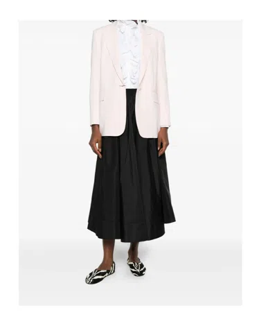 Max Mara Long-sleeved Suit Jacket In Pink