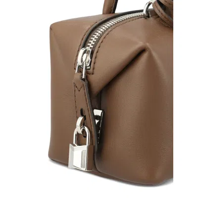 Max Mara Zippered Shoulder Bag In Brown