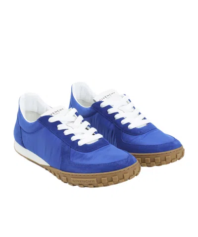 Givenchy Low Top Sneakers Round Toe Rubber Sole In Blue