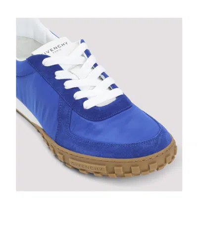 Givenchy Low Top Sneakers Round Toe Rubber Sole In Blue
