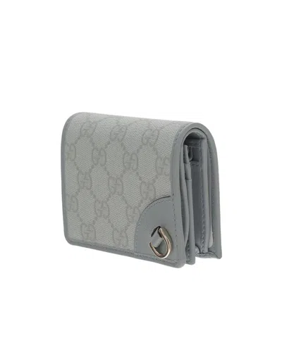 Gucci Pattern Wallet In Gray