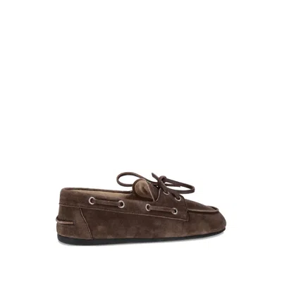 Miu Miu Round-toe Loafers In Black