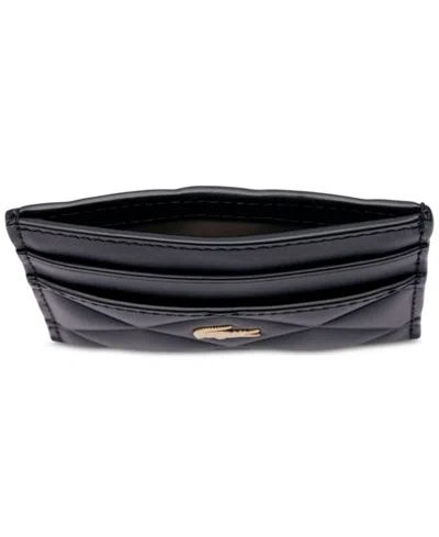 Lacoste Leather Card Holder In Black