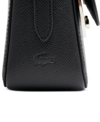 Lacoste Champs Elysees Medium Shoulder Bag In Black