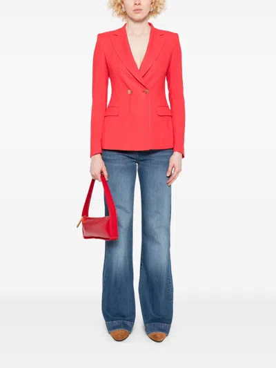 7 For All Mankind Modern Dojo High-rise Flared Jeans In Blue