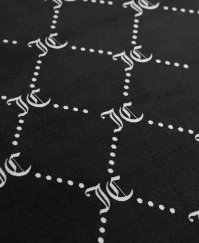 Juicy Couture Plush Reversible Trellis Link 3-pc. Comforter Set, Twin/twin Xl In Black