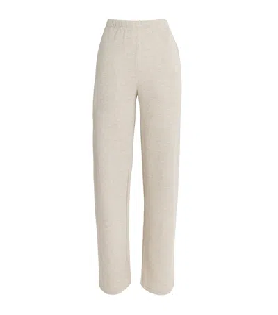 Éterne Cotton-blend Wide-leg Sweatpants In White
