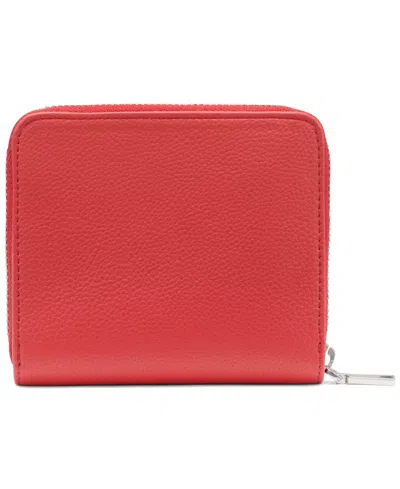 Dkny Women's Hadlee Zipper Around Wallet In Red