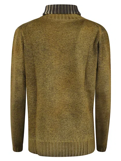 Alessandro Aste Wool And Cashmere Blend Turtleneck Sweater In Brown