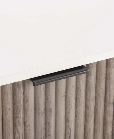 Manhattan Comfort Dumbo Fluted 2-drawer Wood Nightstand, Set Of 2