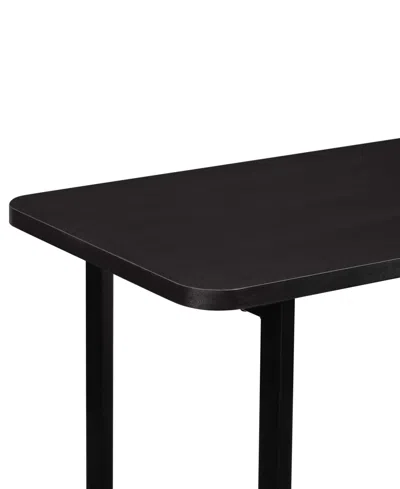 Manhattan Comfort Celine 71" Wood 2-shelf Console Table In Black