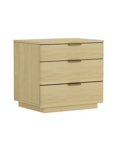Manhattan Comfort Set Of 2 Payton Modern Nightstands With 6 Drawers In Neutral