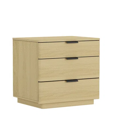 Manhattan Comfort Set Of 2 Payton Modern Nightstands With 6 Drawers In Neutral