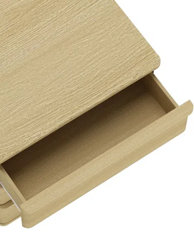 Manhattan Comfort Molly Modern Nightstand With 3 Drawers In Neutral