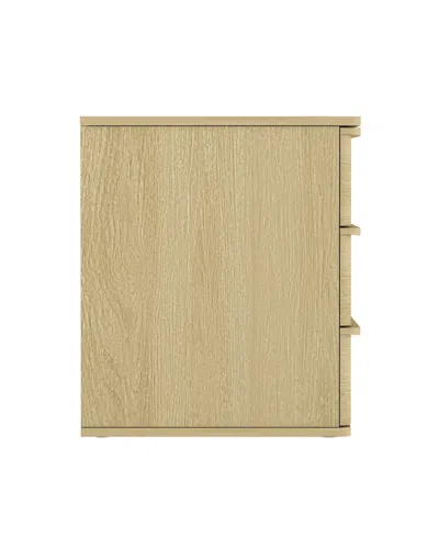 Manhattan Comfort Molly Modern Nightstand With 3 Drawers In Neutral