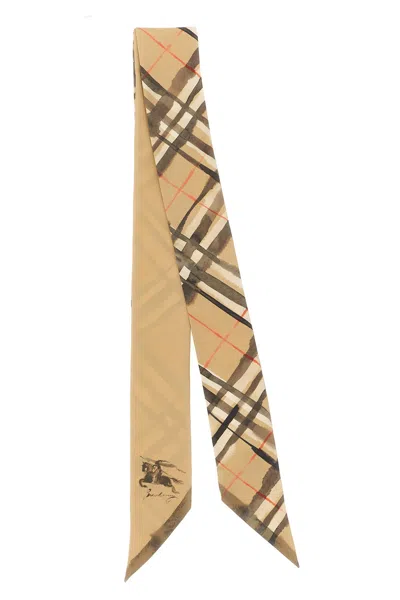 Burberry Double Face Wter Col Scarf In Sand