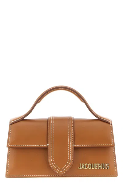 Jacquemus Le Bambino Leather Tote Bag In Light Brown 2