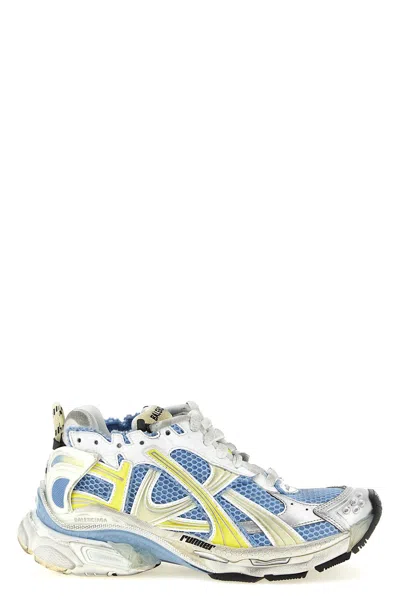 Balenciaga Sneaker Runner In Polyurethane And Polyester In Blue