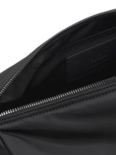 Ami Alexandre Mattiussi Ami Paris Marcel Large Nylon Shoulder Bag In Black